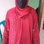 প্রিমিয়াম জেলি ফেব্রিক্স কারচুপি ওয়ার্ক আবায়া