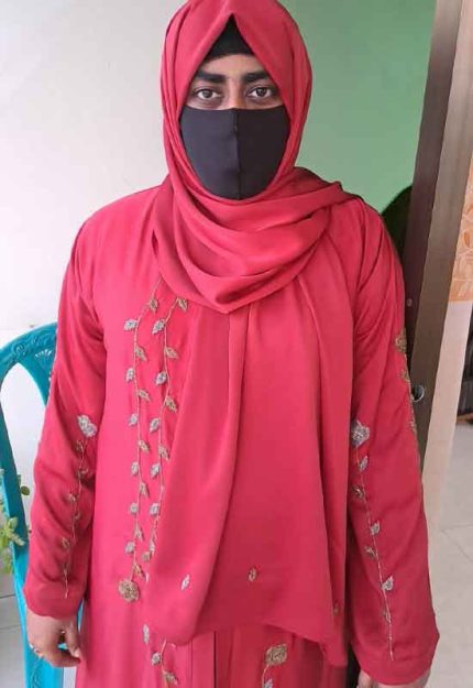 প্রিমিয়াম জেলি ফেব্রিক্স কারচুপি ওয়ার্ক আবায়া